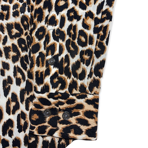 ⚡️SOLD⚡️Equipment Silk Shirt Top Femme Slim Signature Leopard Button Down Blouse - Picture 14 of 16